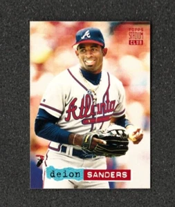 1994 Topps Stadium Club #472 DEION SANDERS Atlanta Braves, Falcons, Cowboys come nuovo - Foto 1 di 2