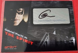 The Spirit (Movie) A1     Gabriel Macht as The Spirit autograph card Inkworks