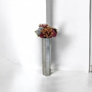 Octagonal Mirror vase - 60 cm Octagonal Decorative Floor Vase - Home decoration - Picture 1 of 28