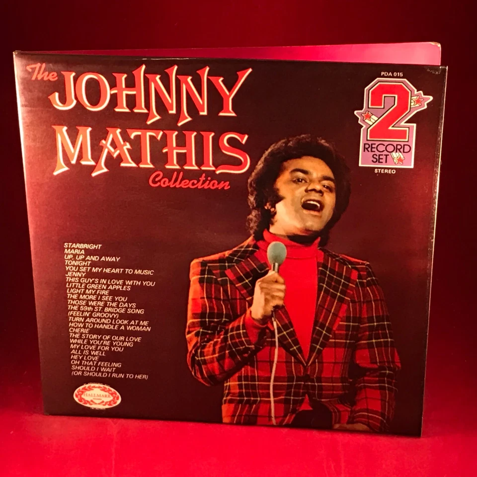 The Johnny Mathis Collection 1973 UK double vinyl LP Light My Fire More I See Yo - Image 1 of 4