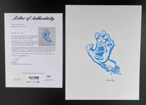 Jim Phillips 11x14 ORIGINAL ART Screaming Hand Sketch PSA/DNA Santa Cruz SIGNED - Bild 1 von 6