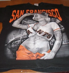 San Francisco Giants Marilyn Monroe Shaka XL T-Shirt - Picture 1 of 3
