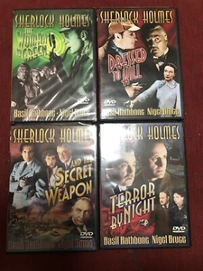 Sherlock Holmes Collection DVD Bundle. 4 Movies. Dressed To Kill. Terror. - Picture 1 of 2