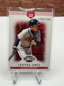 #104 Chipper Jones 2007 Topps Triple Threads #/1350 Atlanta Braves - Picture 1 of 2