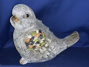 NUOVISSIMA statua da giardino interno esterno pietra UNICA scricciolo pettirosso oriole uccellino ❤️m17 - Foto 1 di 10