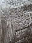 Laura Ashley Throw Velvet Grey Double Bedspread Blanket Cotton Smart Bed Cover