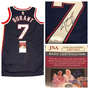 Kevin Durant Signed Autographed Brooklyn Nets City Edition Jersey L JSA COA NBA - Picture 1 of 10