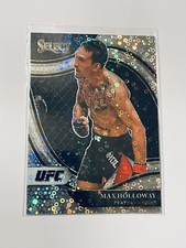 Max Holloway UFC 2021 Panini Select Octagonside Silver Disco Prizm Card #298