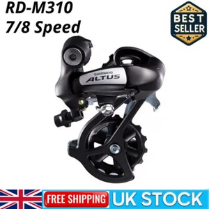 For Shimano Altus RD-M370 7/8 Speed Rear Mech Derailleur Long Mountain Bike UK - Picture 1 of 7
