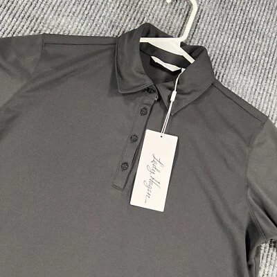 Camisa Polo Dama Hagen Para Mujer Mediana Negra Manga Corta Golf Tenis Informal Nueva Foto 1 de 4