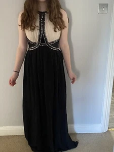 Little Mistress langes Kleid mit Pailletten Design Größe 10. Kostenloser UK P&P - Bild 1 von 6