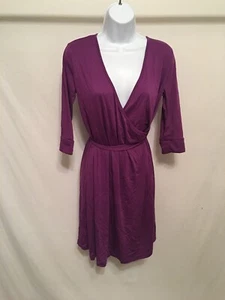Planet Motherhood Maternity long sleeve tunic shirt with tie Purple XL  - Picture 1 of 3