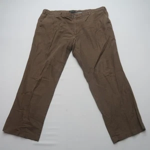 Dockers D3 klassische Passform Leinenmischung Chino Hose 44 x 30 braun flache Vorderseite Sommer - Bild 1 von 9