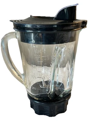 Hamilton Beach 40oz 5 tazas licuadora jarra de repuesto de vidrio con hoja y tapa. Foto 1 de 3