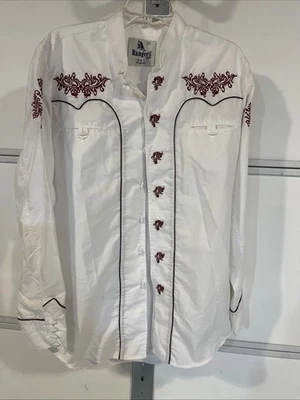 🔥🔥 Camisa Western Vintage Rangers Legend Para Hombre XL Patrón Vaquero Rodeo Foto 1 de 4