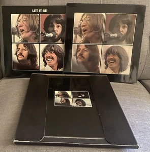 BEATLES Let It Be 1st UK Press Vinyl Box Set 2U RED Apple PCS 7096 Ultrasonic - Picture 1 of 17