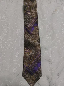 Vintage Luxus Herren Krawatte Robert Talbott 100 % Seide handgenäht Paisley reich mehrfarbig - Bild 1 von 5