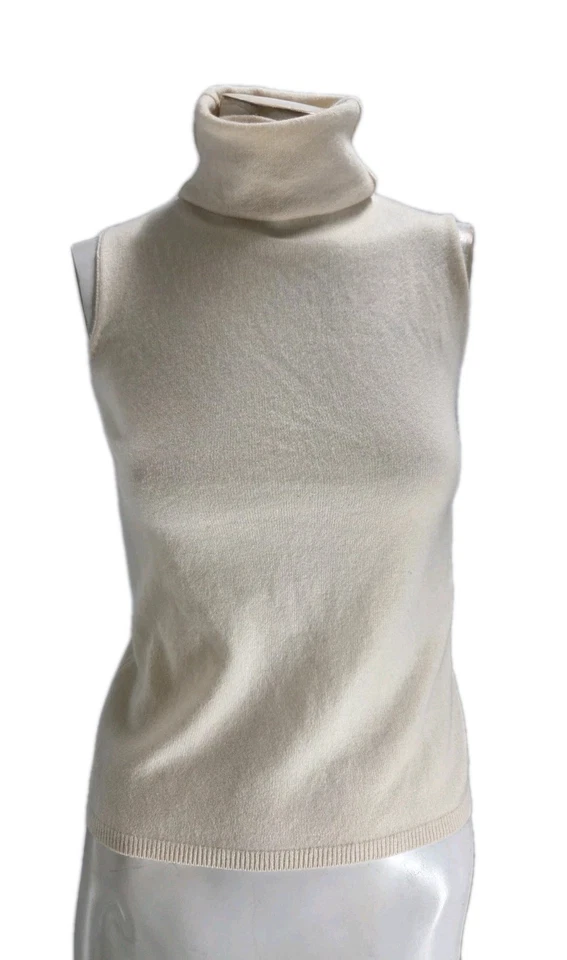 Lauren Ralph Lauren Women's Sweater Extra Small Cream Pure Washable Cashmere...