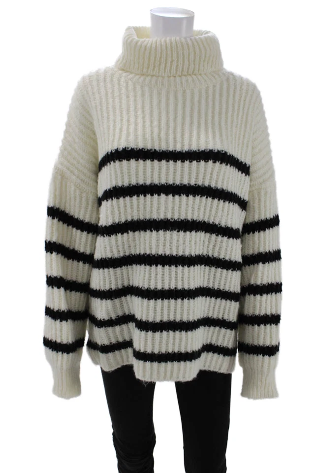 Свитер женский Line & Dot Ariel - белый/черный размер L - Изображение 1 из 4