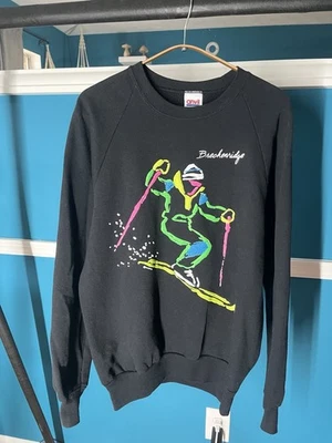 Sudadera Breckenridge Colorado Vintage Estación de Esquí Cuello Redondo Talla L Foto 1 de 4