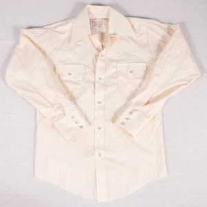 Camisa a presión vintage Western Fashions perla - beige/tostado - mujer - ¿pequeña? - Imagen 1 de 10