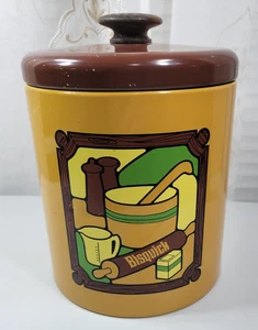 Bisquick latta/lattina General Mills 9" vintage 1973 con coperchio - Foto 1 di 12
