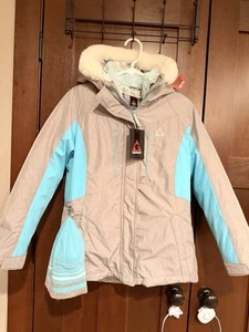 NWT Gerry Youth 3-in-1 Systems Jacket Plus Beanie Size large 14/16  Grey Blue - Picture 1 of 5