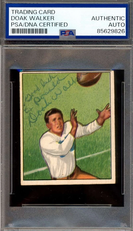 Doak Walker PSA DNA Signed 1950 Bowman Autograph - Image 1 of 1