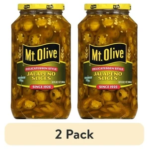 Mt. Olive Deli Style Jalapeno Pepper Slices, 32 fl oz jar (2 pack) - Picture 1 of 6