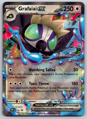 Grafaiai ex - 100 SV: Scarlet & Violet Promo Cards NM Pokemon Card TCG - Image 1 of 2