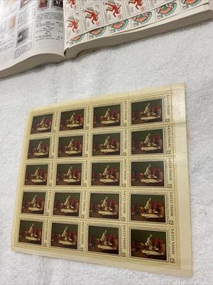 RUSSIA-(-1973-)Sc.#4144-JEAN BAPTISTE CHARDIN.SHEET OF 20 Stamps MNH - Image 1 of 3