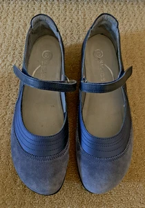 NAOT Blue Nubuck Leather Kirei Mary Jane Shoes EU 42 Sz 11 - Picture 1 of 12