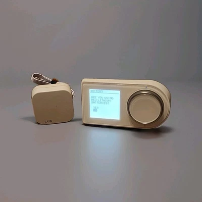 Lux GEO Wi-Fi Programmable Thermostat Compatible w/Alexa & Google Wheel Control - Image 1 of 4