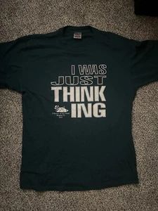 Vintage Odyssey Of The Mind Mens T-Shirt Size XLarge- I Was just Thinking - Picture 1 of 6