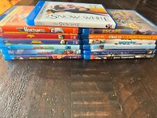 Lot of 13 Blu Ray Kids Movies Disney Kung Fu Panda, Hotel Transylvania Dr. Seuss