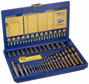 IRWIN HANSON Vise Grip 11135 35 Pc. Master Screw Extractor Set w/Cobalt Bits NEW - Picture 1 of 1