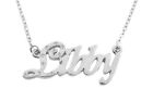 Libby 18ct White Gold Plating Necklace With Name - Accessories Christmas 21 Gift