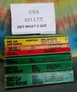 OEM 1980 1982  Ford Car Shop Manuals -lot of  7  - Imagen 1 de 12