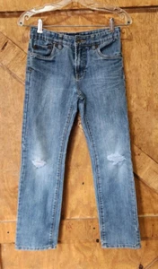 Lucky Brand Jeans Youth 12 Billy Straight Leg 24x25" Medium Wash Blue Denim - Picture 1 of 14