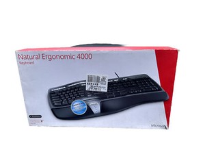 Open Box   Microsoft B2M-00012 Natural Ergonomic 4000 USB Keyboard Model 1048