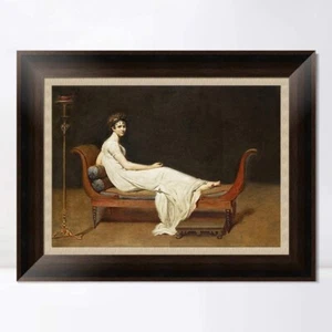 Framed Art Portrait of the Recamier's wife by Jacques Louis David 20"x28" - Picture 1 of 5