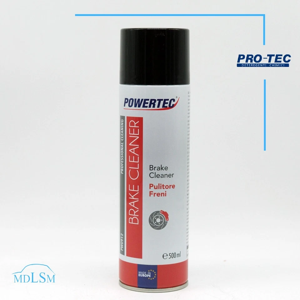 POWERTEC BRAKE CLEANER PULITORE FRENI SPRAY 500 ML DETERGENTE SGRASSANTE PW0912
