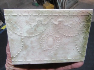 ~ LOTTO DI 5 PIASTRELLE SCREZIATE ANTICHE CON DISEGNI DECORATI ~ 4,25 X 6 ~ SALVATAGGIO - Foto 1 di 8