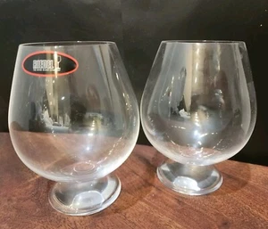 Rare Retired Reidel Tyrol Crystal Pinot Noir Sphere Base Footed Wine Glasses  - Picture 1 of 8