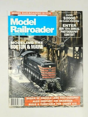 Model Railroader Pacific Railway Tenshodo Roco SEP 1986 Trains Scale Magazine - Image 1 of 4