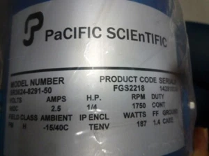 Kollmorgen PACIFIC SCIENTIFIC Motor SR3624-8291-50 - Picture 1 of 4