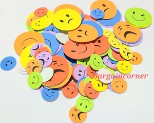 Lustige Gesicht Schaumstoff Aufkleber Ausdruck Emotionen Emotionen Sticker helle Farbe Kunst Handwerk - Bild 1 von 13