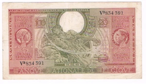 100 Frank/20 Belgas type Londen serie 3 BRUSSEL 01.02.1943 Morin 64 - Picture 1 of 2