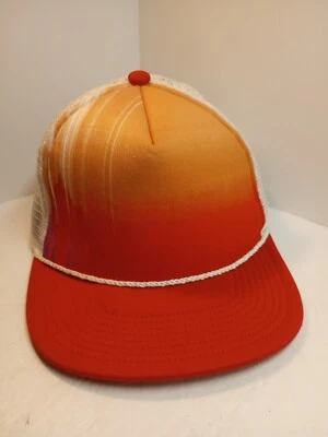 Burton Snowboard Ropa Deportiva Sombrero Gorra Snap Back Malla Camionero Rojo Degradado Montaña Foto 1 de 4