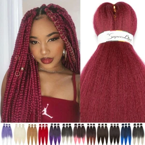 Sintético Original Yaki Trenzado Recto Extensión de Cabello Crochet Trenza Como Humano - Imagen 1 de 29